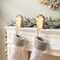 Set of 2 7.50"H Marquee LED Wooden/Metal Gift box Stocking Holders